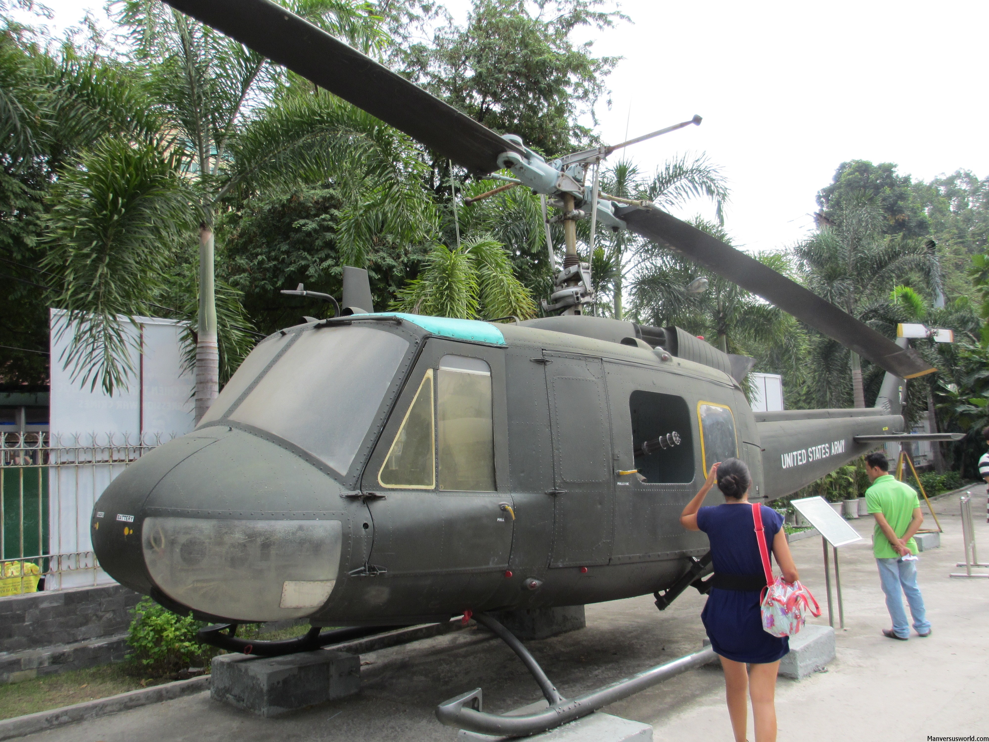 A US chopper at the War Remnants Museum in Ho Chi Minh, Vietnam