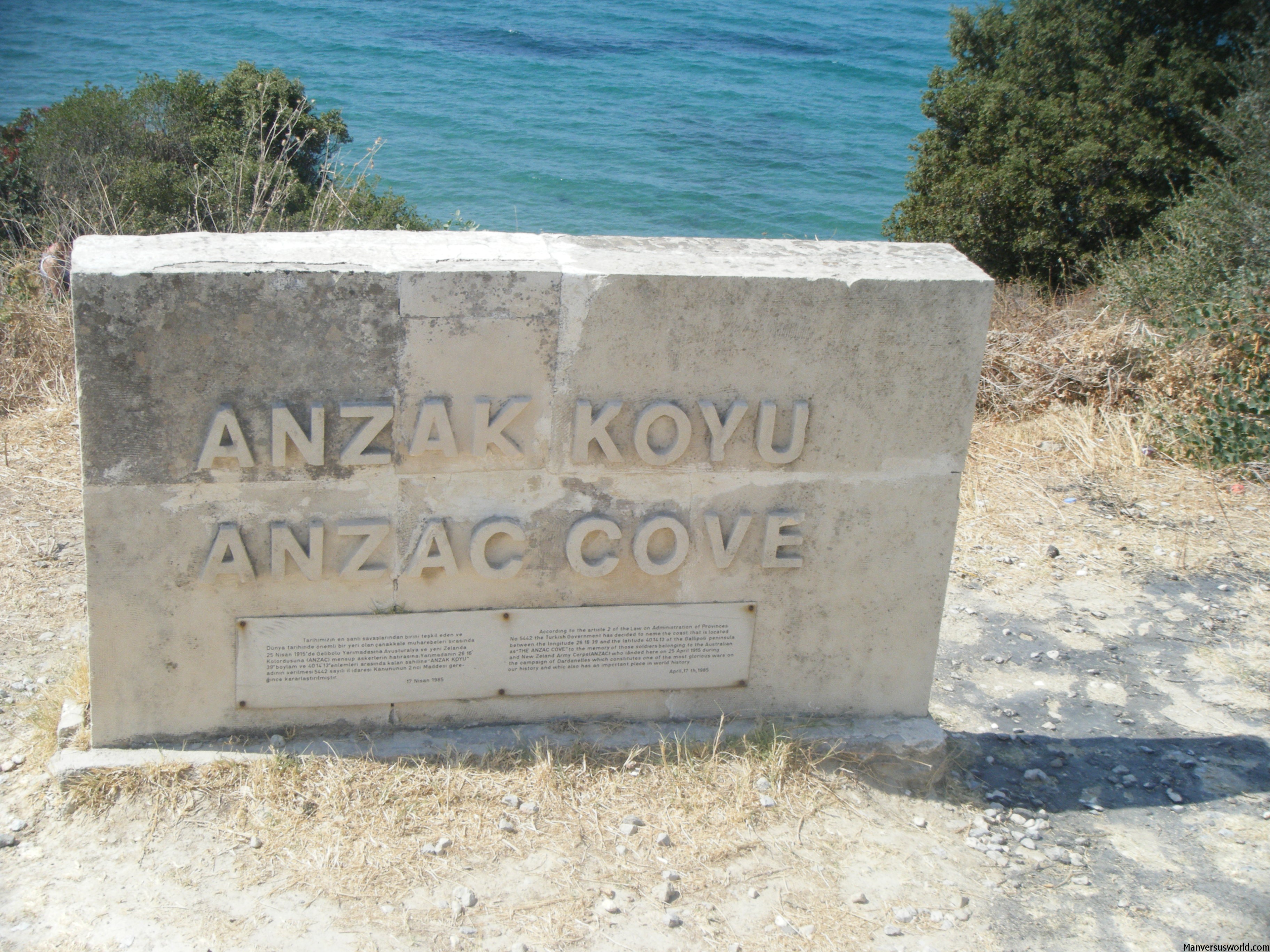 ANZAC Cove, Gallipoli, Turkey