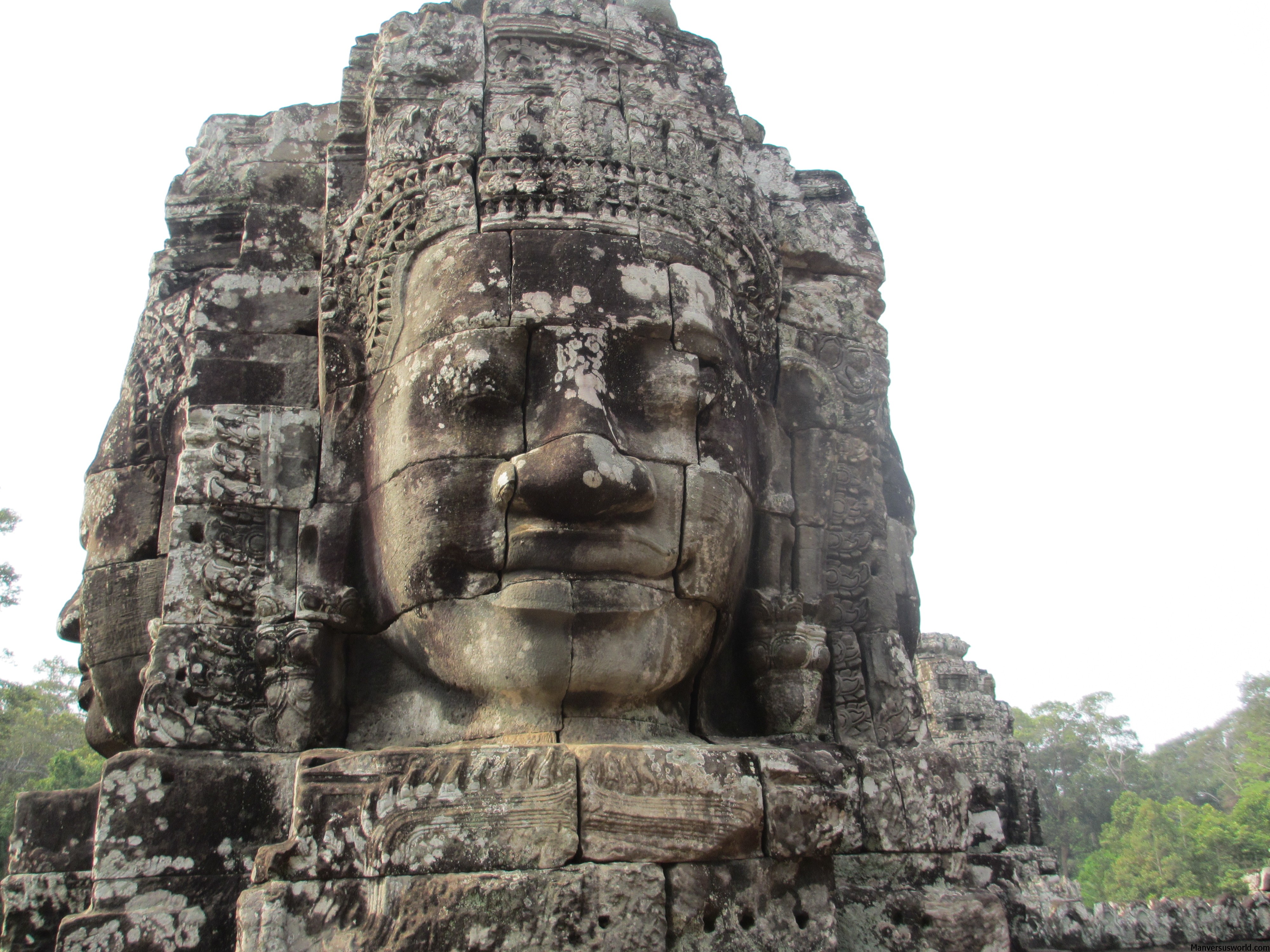 The myserious smiles of the Bayon temple in Cambodia