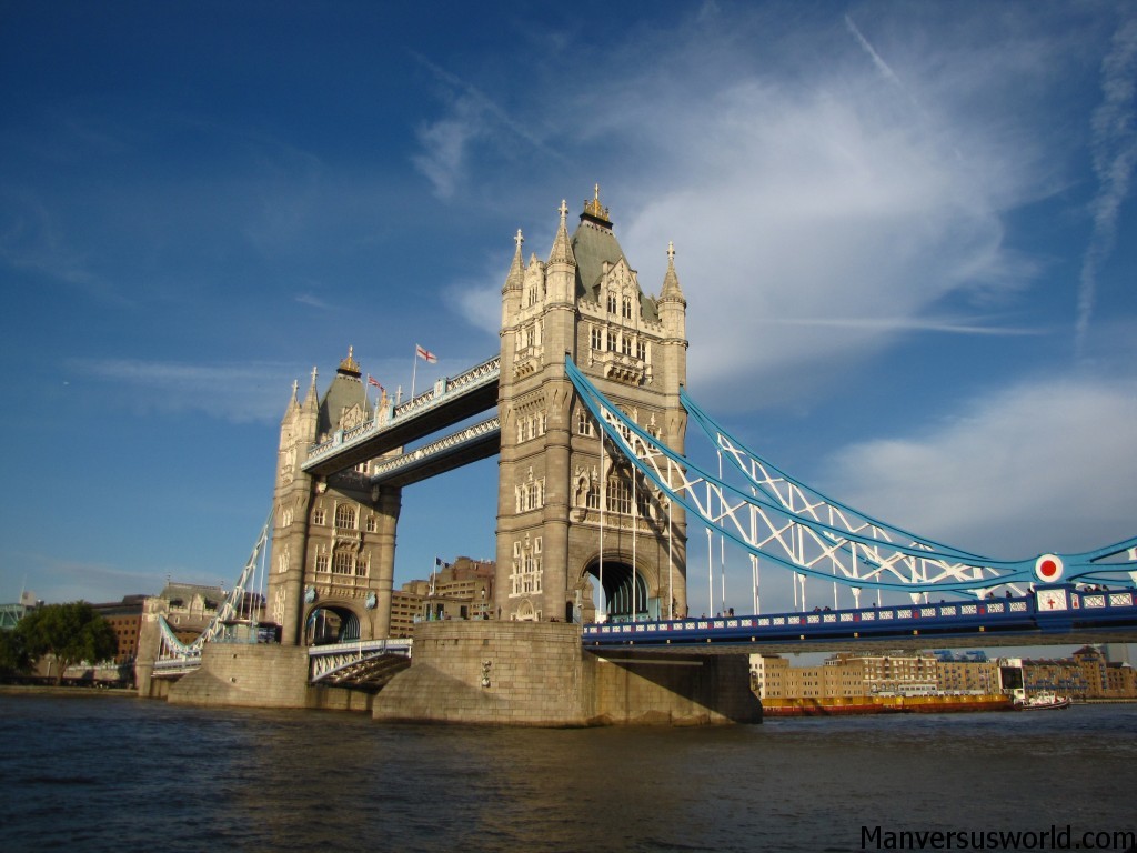 Tower Bridge on a sunny day in London