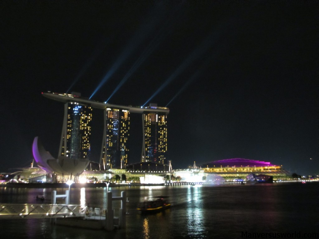 Singapore's Marina Bay Sands light show