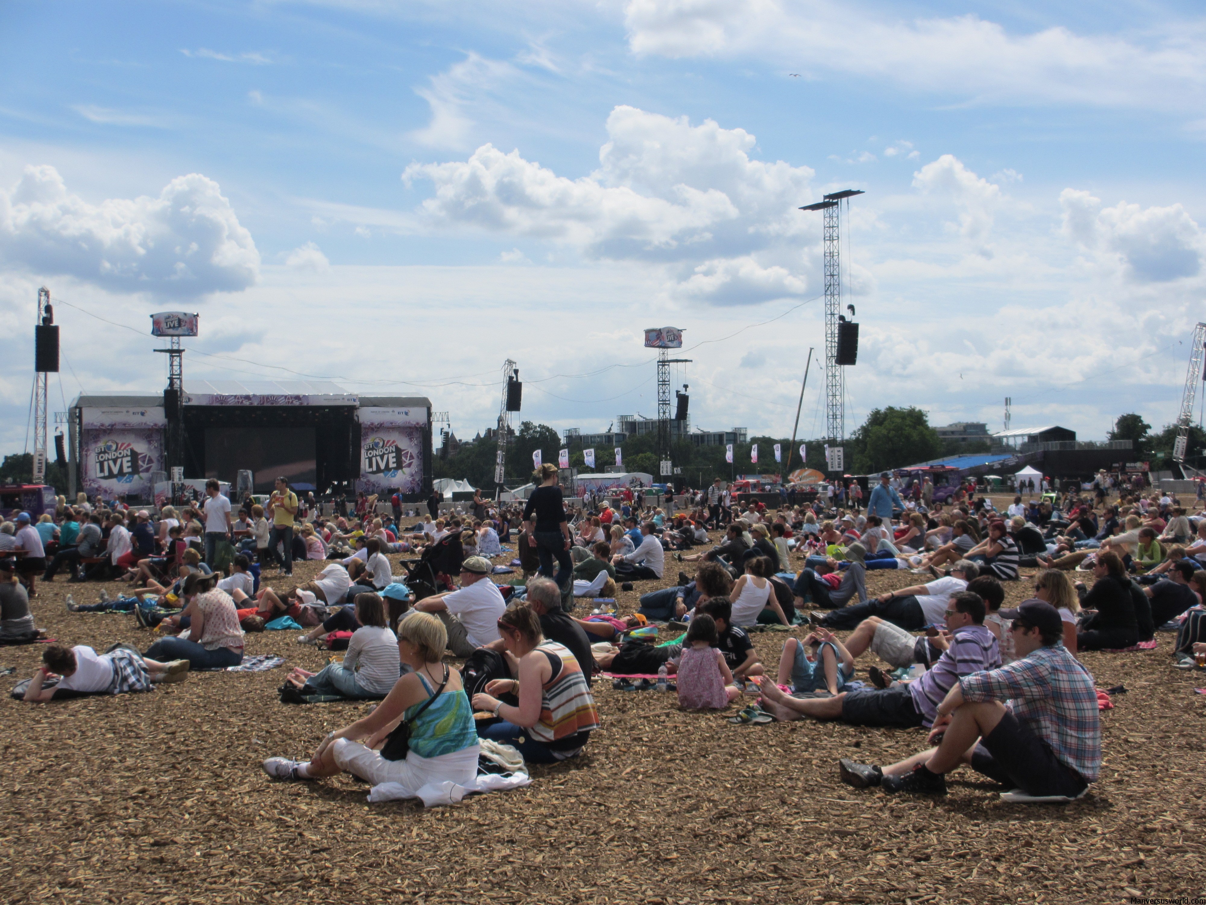 The crowd at London Live in Hyde Park