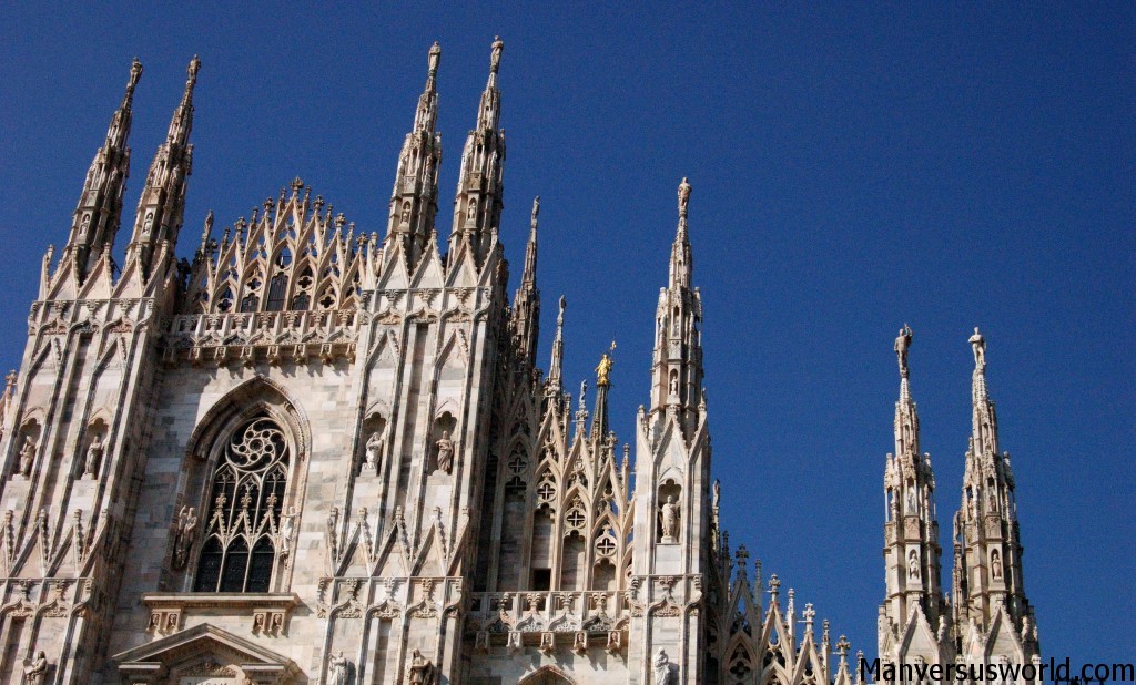 Milan's famous Duomo stands proud