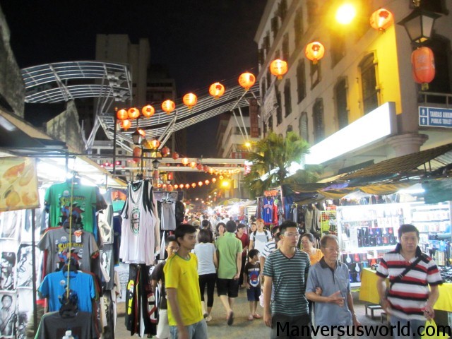The vibrant China Town at night, Kuala Lumpur