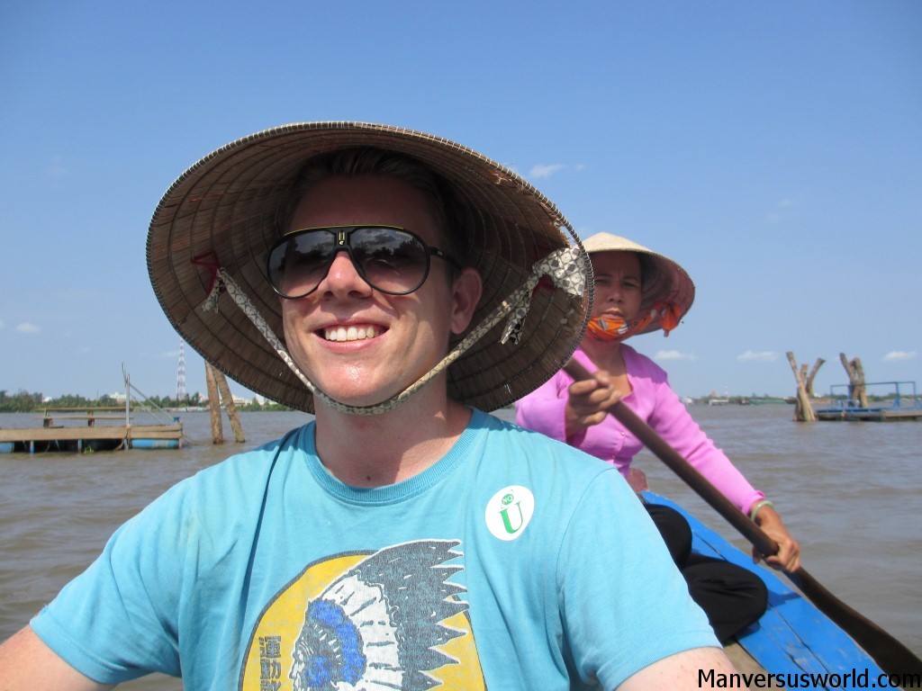 Me on the Mekong Delta in Vietnam
