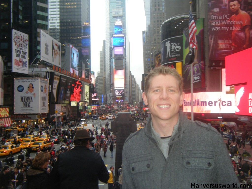 Me in Times Square, New York