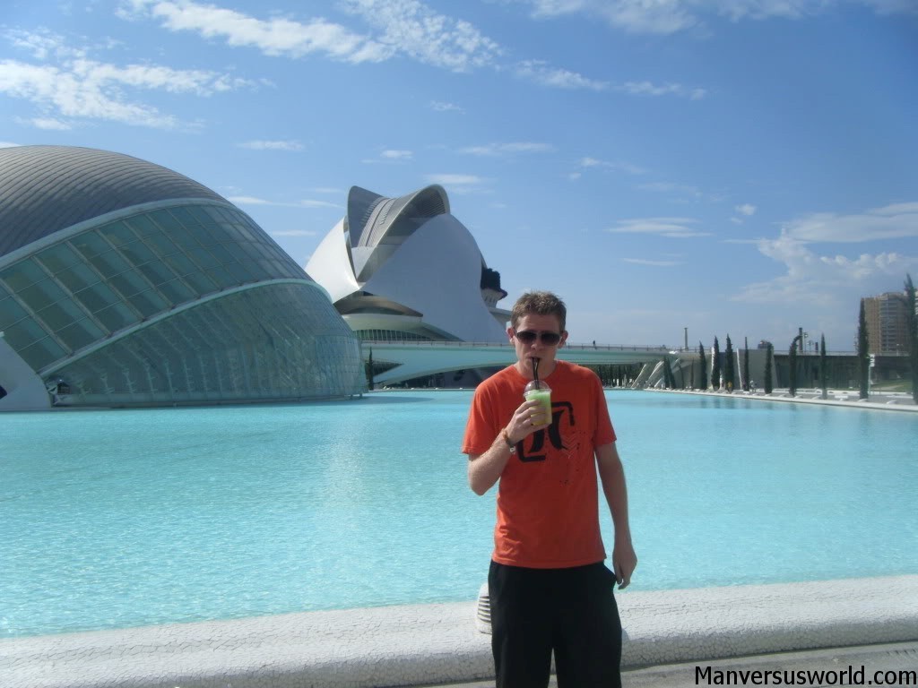 Me, drrinking, in Valencia, Spain.