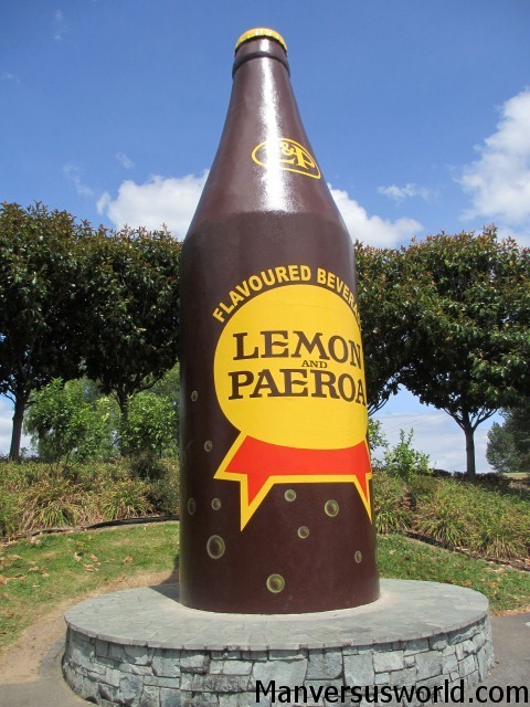 Paeroa's giant bottle of L&P is a New Zealand icon
