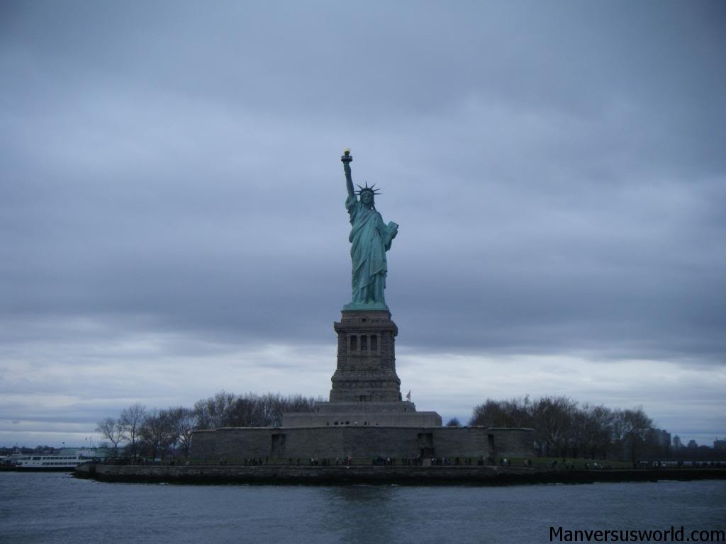 The iconic Statue of Liberty in New York City
