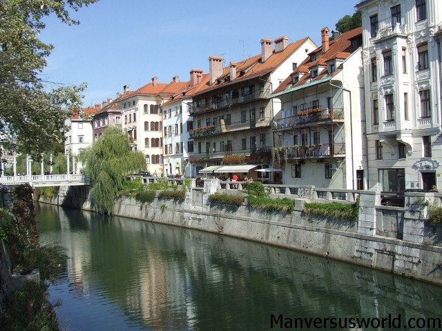 Ljubljana River in Slovenia