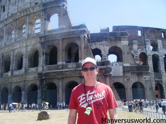In front of the Colosseum in Rome