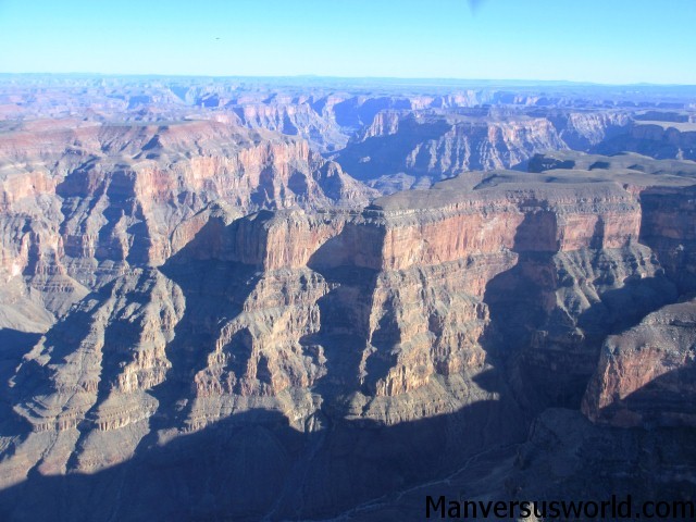 The Grand Canyon from a plane