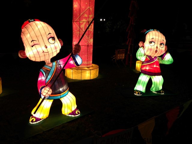 Chinese lanterns in Auckland's Albert Park