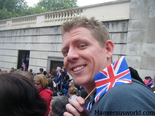Me at the Royal Wedding in London, 2011