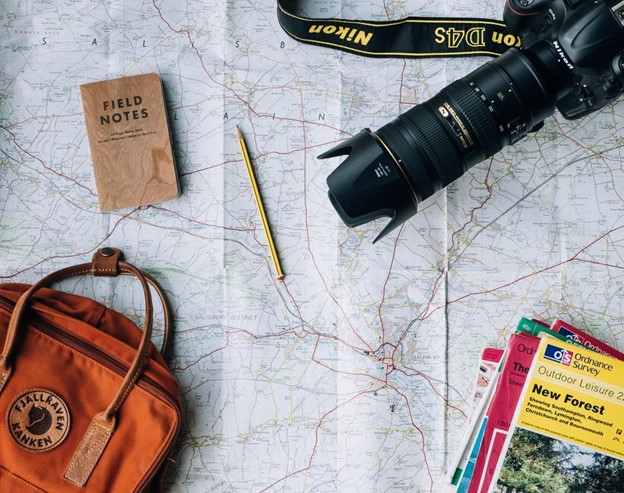 Map and other travel gear