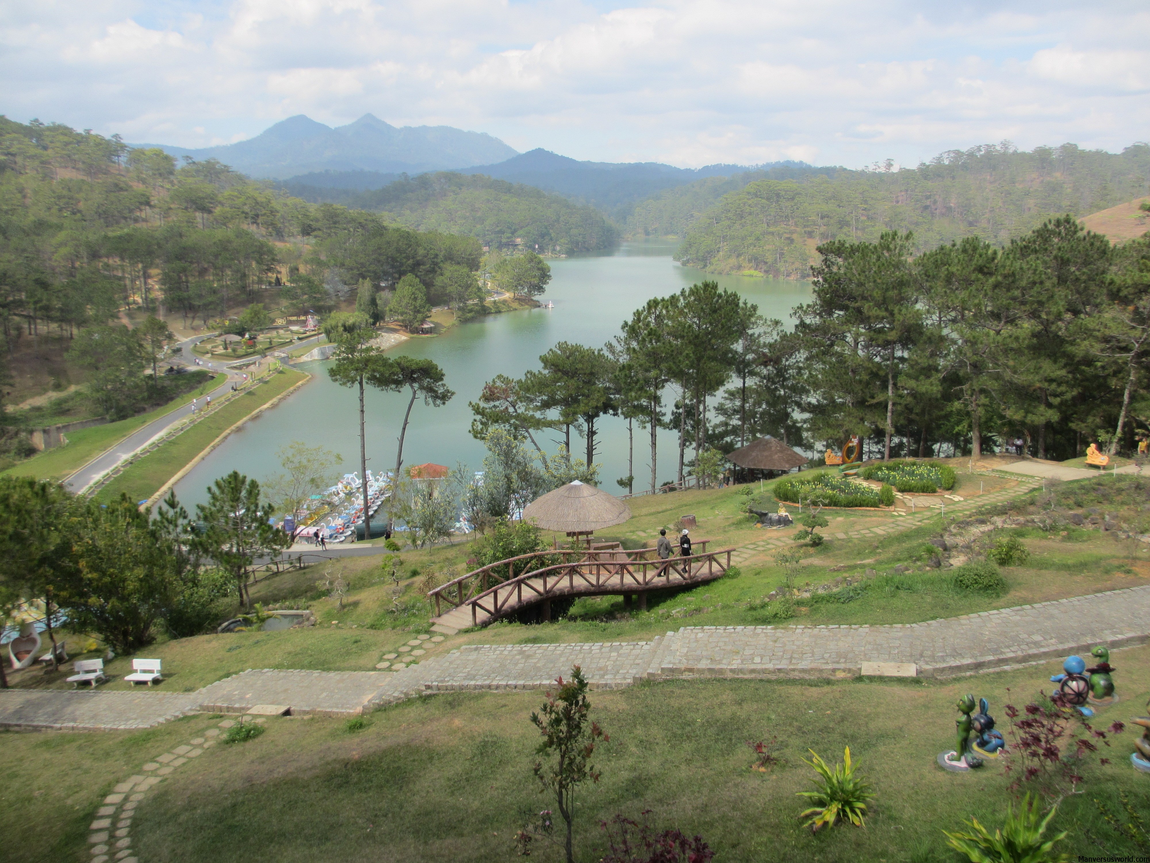 The view from Dalat's Valley of Love, Vietnam