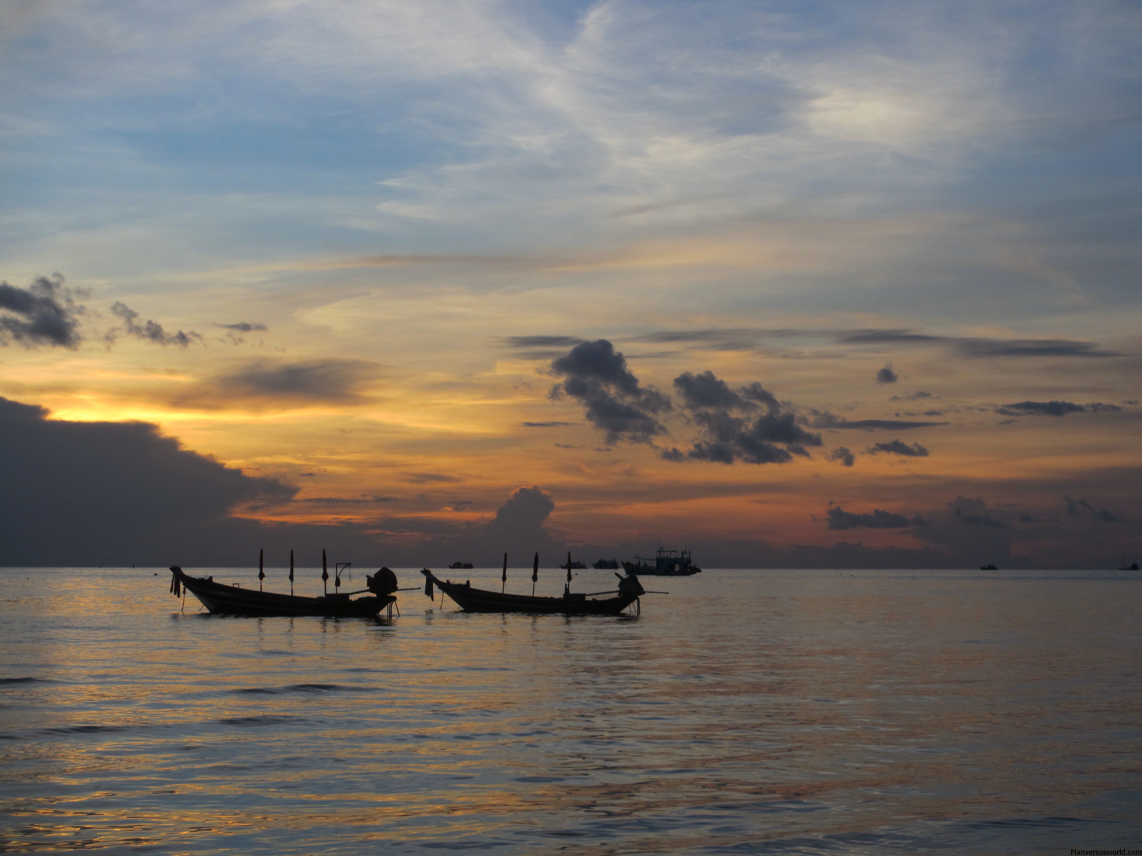 A beautifful sunset in Koh Tao, Thailand