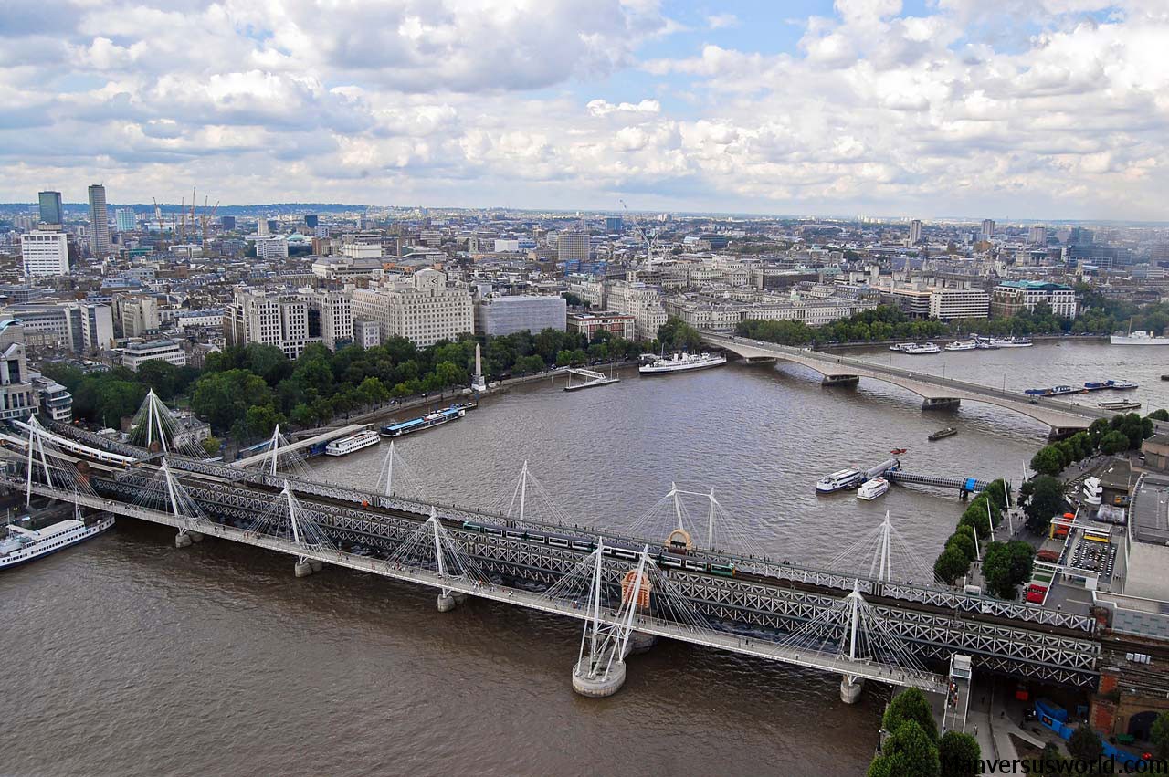 View of London from the air or a really large building