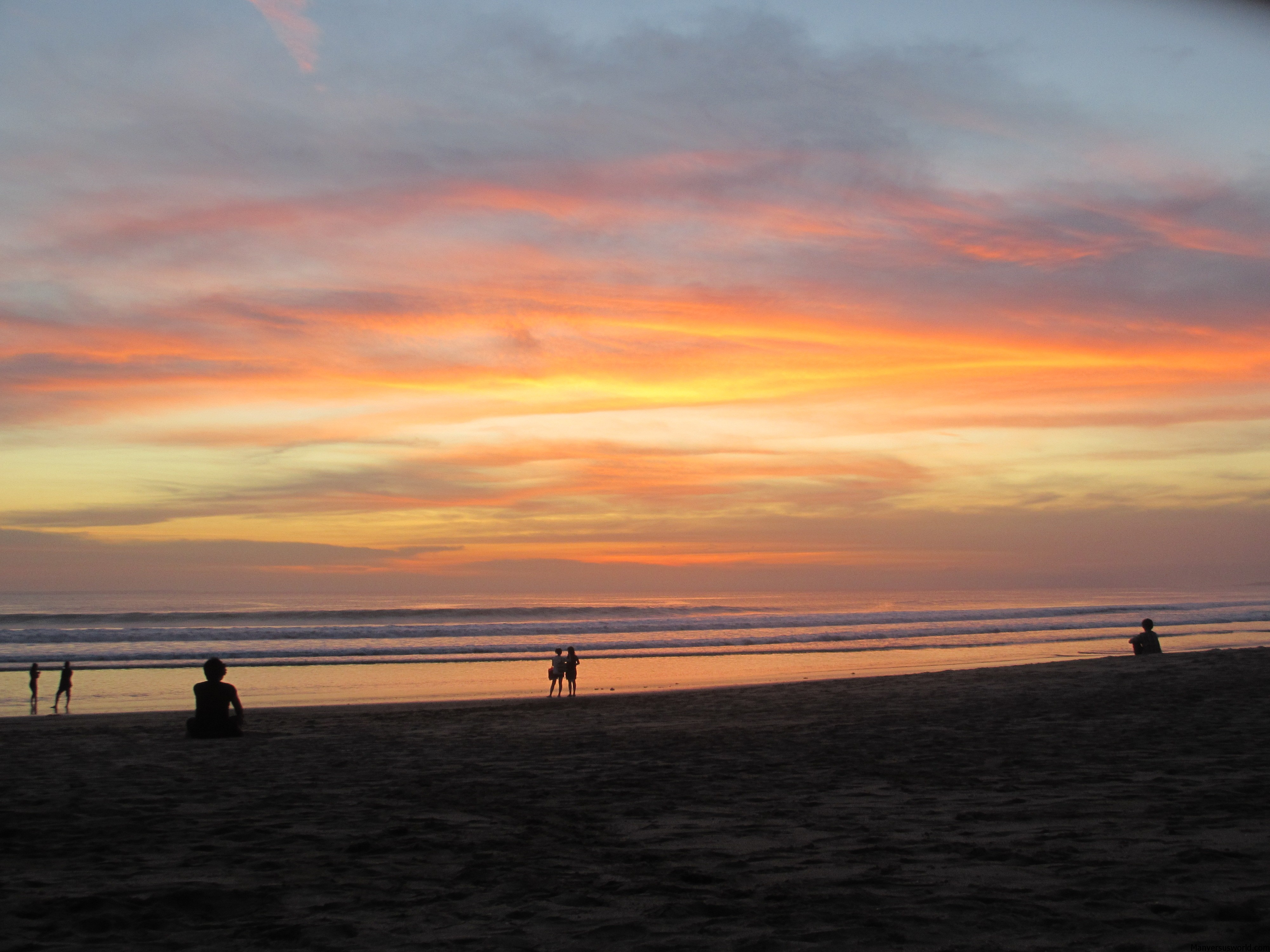 I got engaged iat sunset on Kuta Beach, Bali