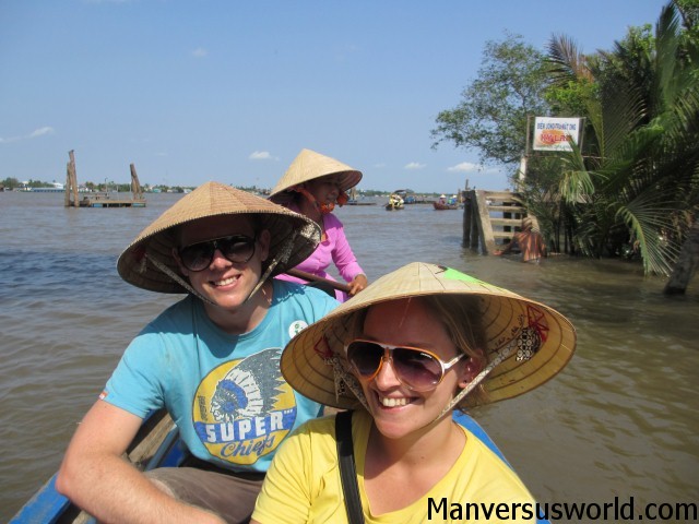 A boat ride on the Mekong River in Vietnam