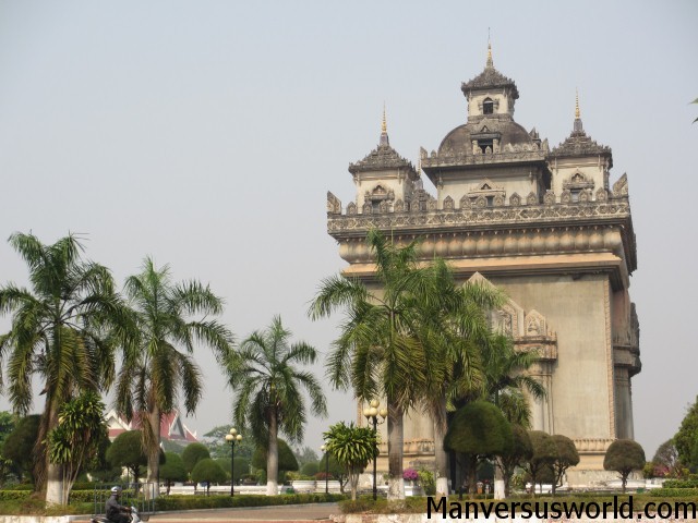 Patuxai in Vientiane, Laos