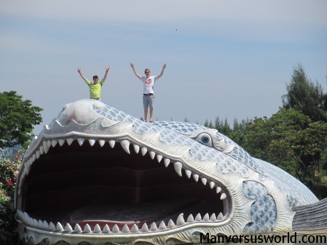 A giant fish (?) at the Ancient City in Bangkok