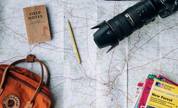 Map and other travel gear